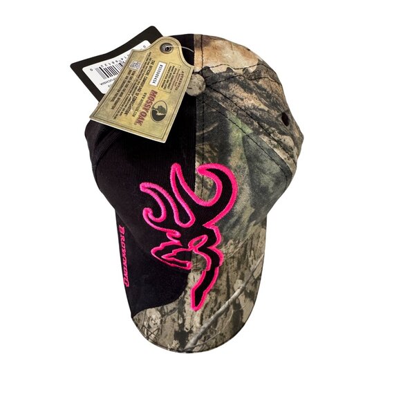 Browning For Her Buckmark Cap Camo Adjustable Fuchsia NWT $20 Mossy Oak - Picture 10 of 10